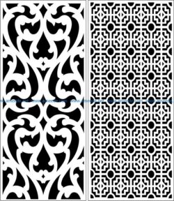 Design pattern panel screen E0007322 file cdr and dxf free vector download for Laser cut CNC