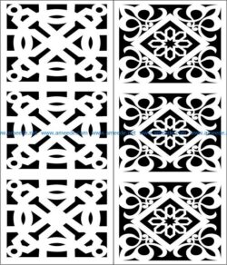 Design pattern panel screen E0007384 file cdr and dxf free vector download for Laser cut CNC