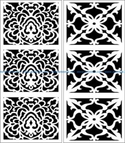 Design pattern panel screen E0007385 file cdr and dxf free vector download for Laser cut CNC