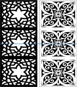 Design pattern panel screen E0007386 file cdr and dxf free vector download for Laser cut CNC