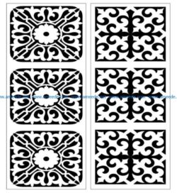 Design pattern panel screen E0007395 file cdr and dxf free vector download for Laser cut CNC