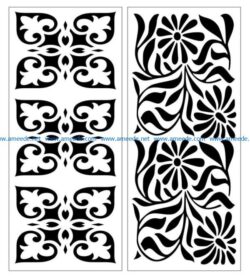 Design pattern panel screen E0007396 file cdr and dxf free vector download for Laser cut CNC