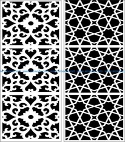 Design pattern panel screen E0007397 file cdr and dxf free vector download for Laser cut CNC