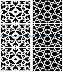 Design pattern panel screen E0007397 file cdr and dxf free vector download for Laser cut CNC