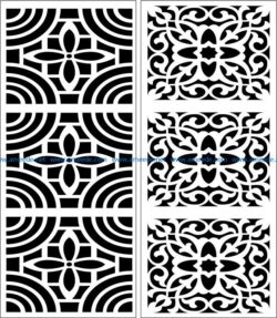 Design pattern panel screen E0007398 file cdr and dxf free vector download for Laser cut CNC