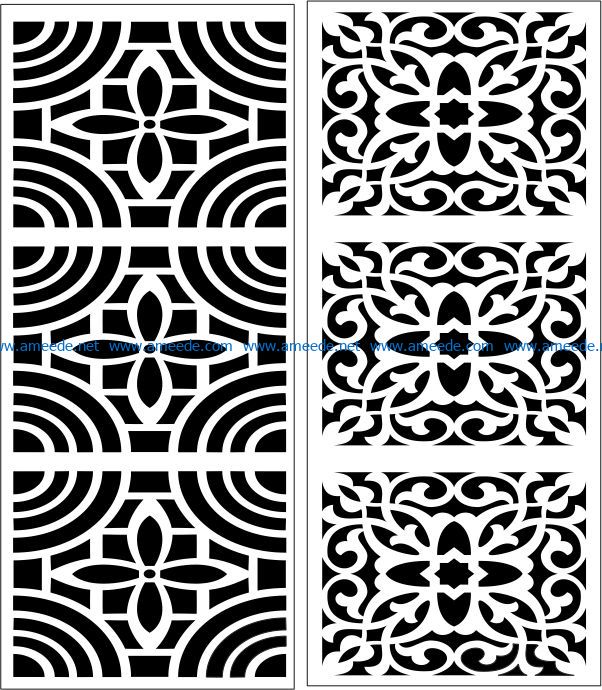 Design pattern panel screen E0007446 file cdr and dxf free vector download for Laser cut CNC