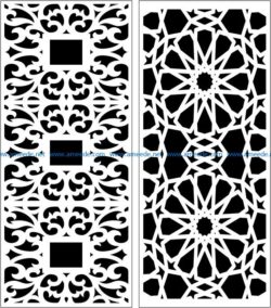 Design pattern panel screen E0007447 file cdr and dxf free vector download for Laser cut CNC