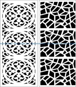 Design pattern panel screen E0007448 file cdr and dxf free vector download for Laser cut CNC