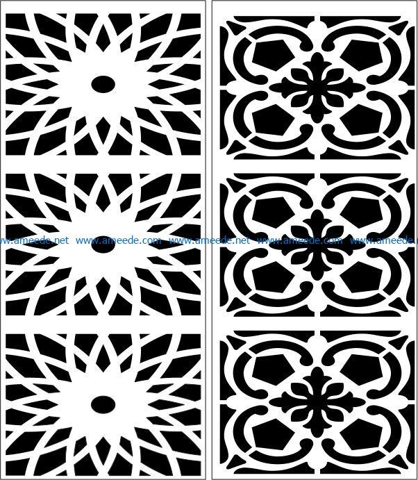 Design pattern panel screen E0007449 file cdr and dxf free vector download for Laser cut CNC