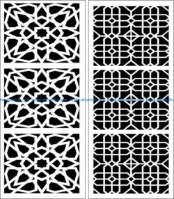 Design pattern panel screen E0007507 file cdr and dxf free vector download for Laser cut CNC