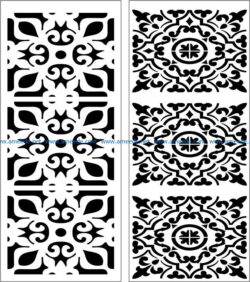 Design pattern panel screen E0007508 file cdr and dxf free vector download for Laser cut CNC