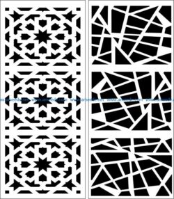 Design pattern panel screen E0007509 file cdr and dxf free vector download for Laser cut CNC