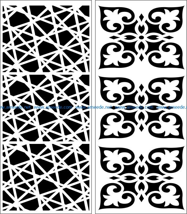 Design pattern panel screen E0007510 file cdr and dxf free vector download for Laser cut CNC