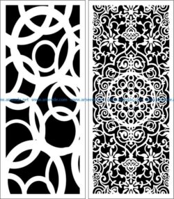 Design pattern panel screen E0007512 file cdr and dxf free vector download for Laser cut CNC