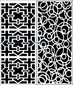 Design pattern panel screen E0007546 file cdr and dxf free vector download for Laser cut CNC
