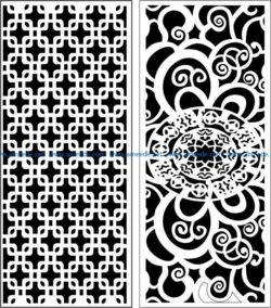 Design pattern panel screen E0007547 file cdr and dxf free vector download for Laser cut CNC