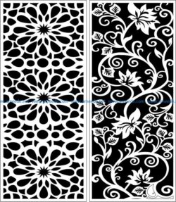 Design pattern panel screen E0007549 file cdr and dxf free vector download for Laser cut CNC