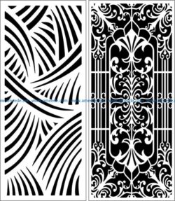 Design pattern panel screen E0007598 file cdr and dxf free vector download for Laser cut CNC