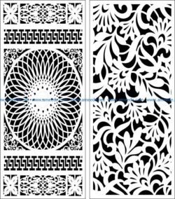 Design pattern panel screen E0007599 file cdr and dxf free vector download for Laser cut CNC