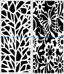Design pattern panel screen E0007600 file cdr and dxf free vector download for Laser cut CNC