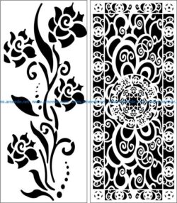 Design pattern panel screen E0007601 file cdr and dxf free vector download for Laser cut CNC