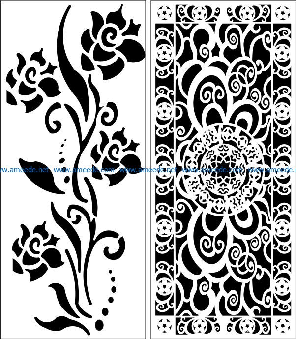 Design pattern panel screen E0007601 file cdr and dxf free vector download for Laser cut CNC