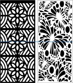 Design pattern panel screen E0007649 file cdr and dxf free vector download for Laser cut CNC