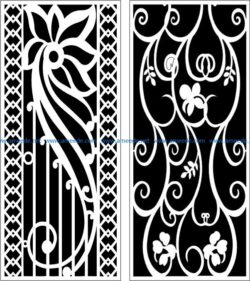 Design pattern panel screen E0007653 file cdr and dxf free vector download for Laser cut CNC