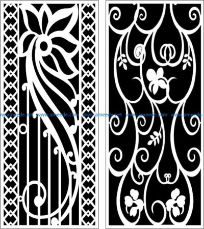 Design pattern panel screen E0007653 file cdr and dxf free vector download for Laser cut CNC