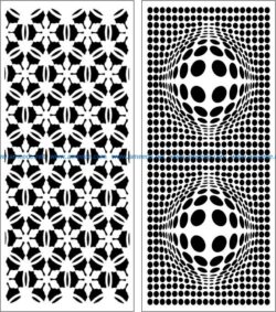 Design pattern panel screen E0007654 file cdr and dxf free vector download for Laser cut CNC