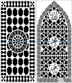 Design pattern panel screen E0007744 file cdr and dxf free vector download for Laser cut CNC