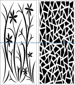 Design pattern panel screen E0007745 file cdr and dxf free vector download for Laser cut CNC