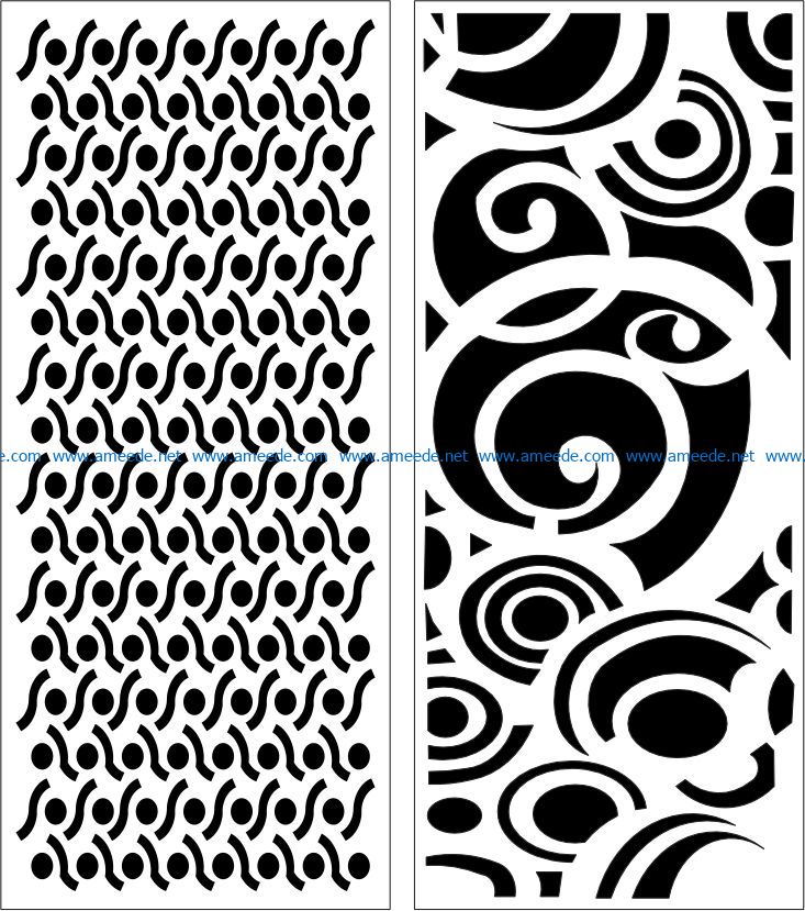 Design pattern panel screen E0007746 file cdr and dxf free vector download for Laser cut CNC