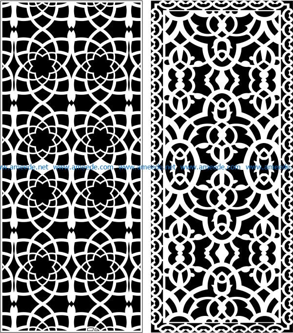 Design pattern panel screen E0007748 file cdr and dxf free vector download for Laser cut CNC