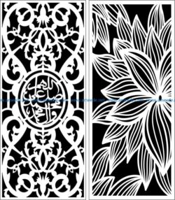 Design pattern panel screen E0007749 file cdr and dxf free vector download for Laser cut CNC