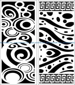 Design pattern panel screen E0007750 file cdr and dxf free vector download for Laser cut CNC