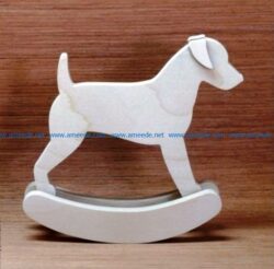 Dog rocking file cdr and dxf free vector download for Laser cut