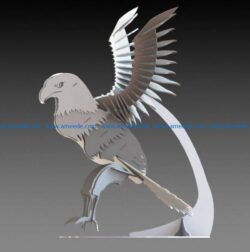 Eagle hunting file cdr and dxf free vector download for Laser cut