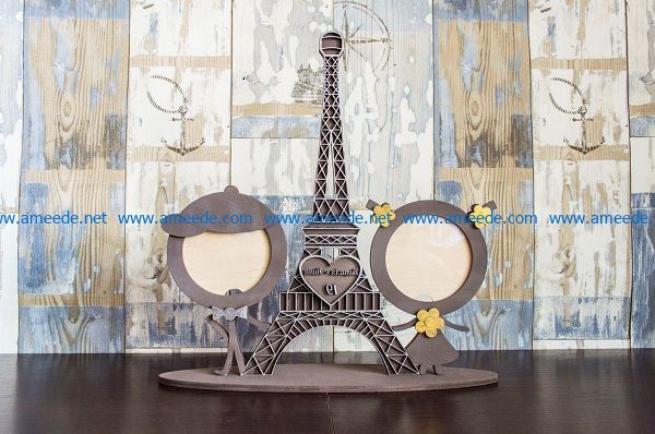 Eiffel tower file cdr and dxf free vector download for Laser cut