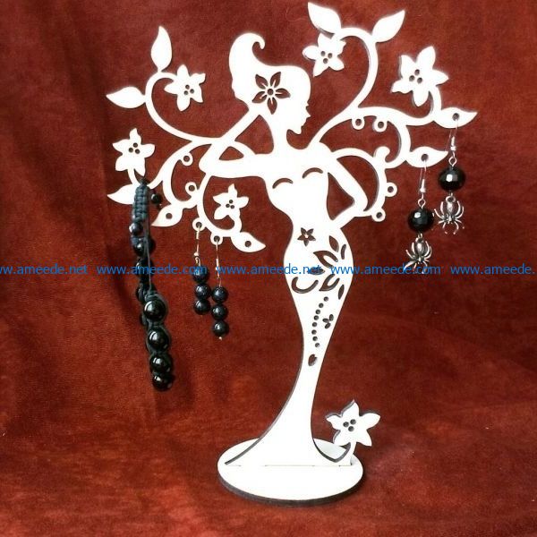 Fairy tree file cdr and dxf free vector download for Laser cut