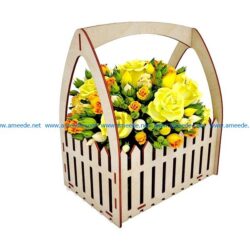 Flower fence file cdr and dxf free vector download for Laser cut