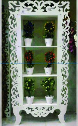 Flower pot shelf file cdr and dxf free vector download for Laser cut CNC