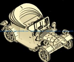 Ford car file cdr and dxf free vector download for Laser cut