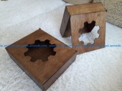 Gear shaped box file cdr and dxf free vector download for Laser cut