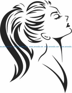 Girl wall paintings file cdr and dxf free vector download for print or laser engraving machines