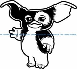Gizmo file cdr and dxf free vector download for print or laser engraving machines
