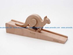Hopped animal kangaroo  file cdr and dxf free vector download for CNC cut