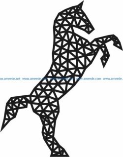 Horse murals file cdr and dxf free vector download for Laser cut Plasma file Decal