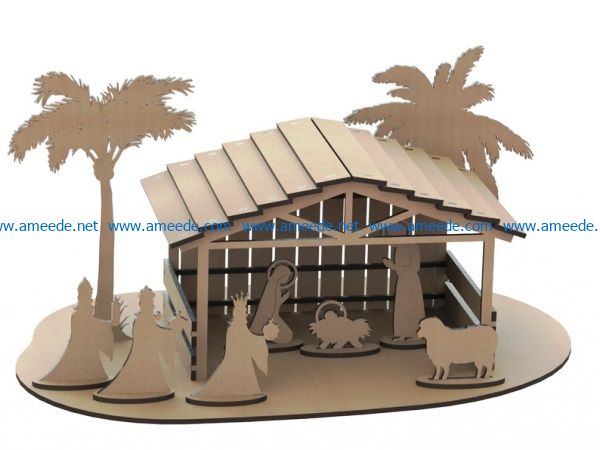 Little house file cdr and dxf free vector download for Laser cut