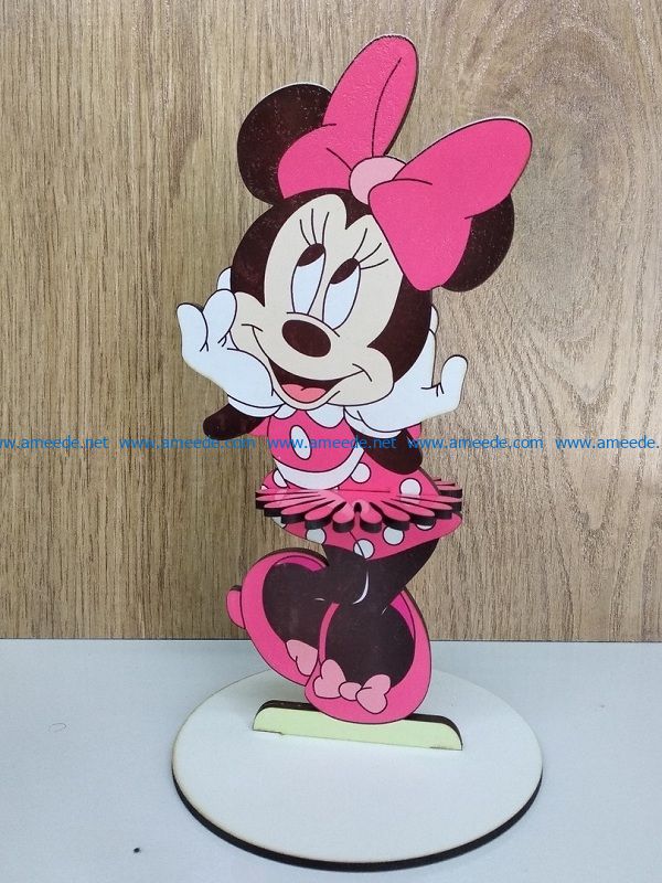 Mickey Mouse file cdr and dxf free vector download for Laser cut